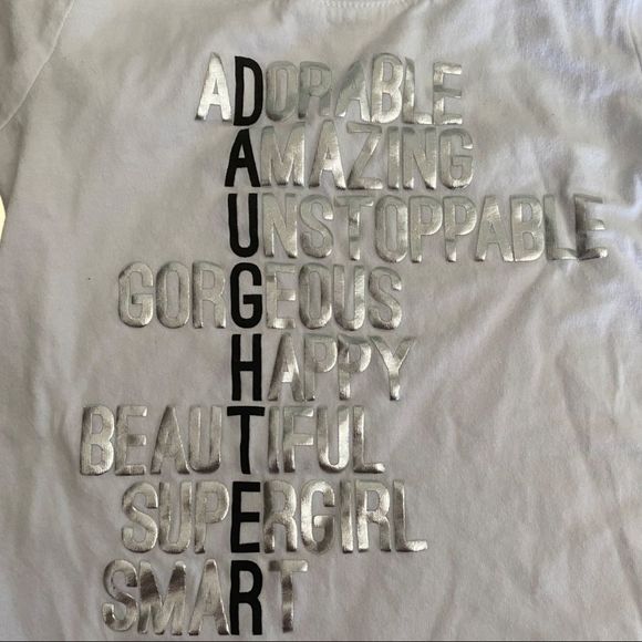 3/$15✨ Children’s Place: Daughter Acrostic Poem Short Sleeved Tee. - Picture 3 of 7